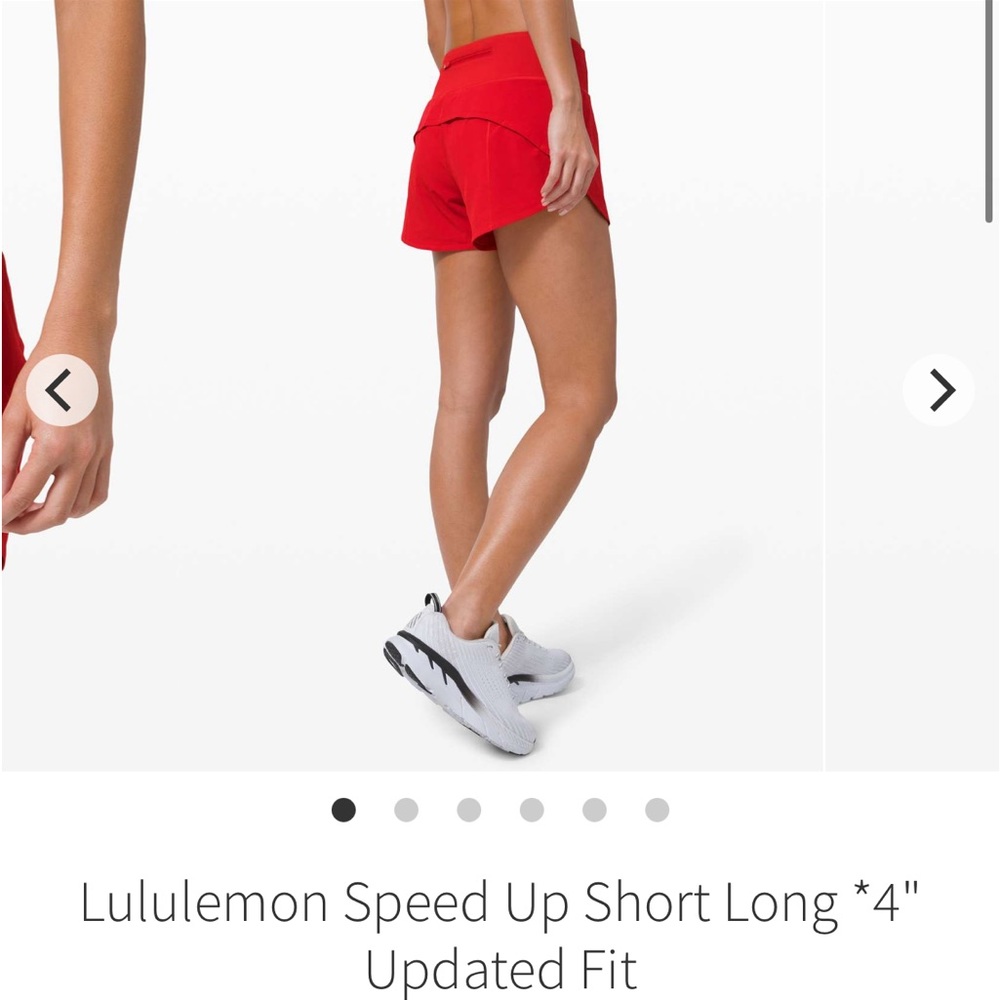 Lululemon - Speed Up Short 4” - size 4